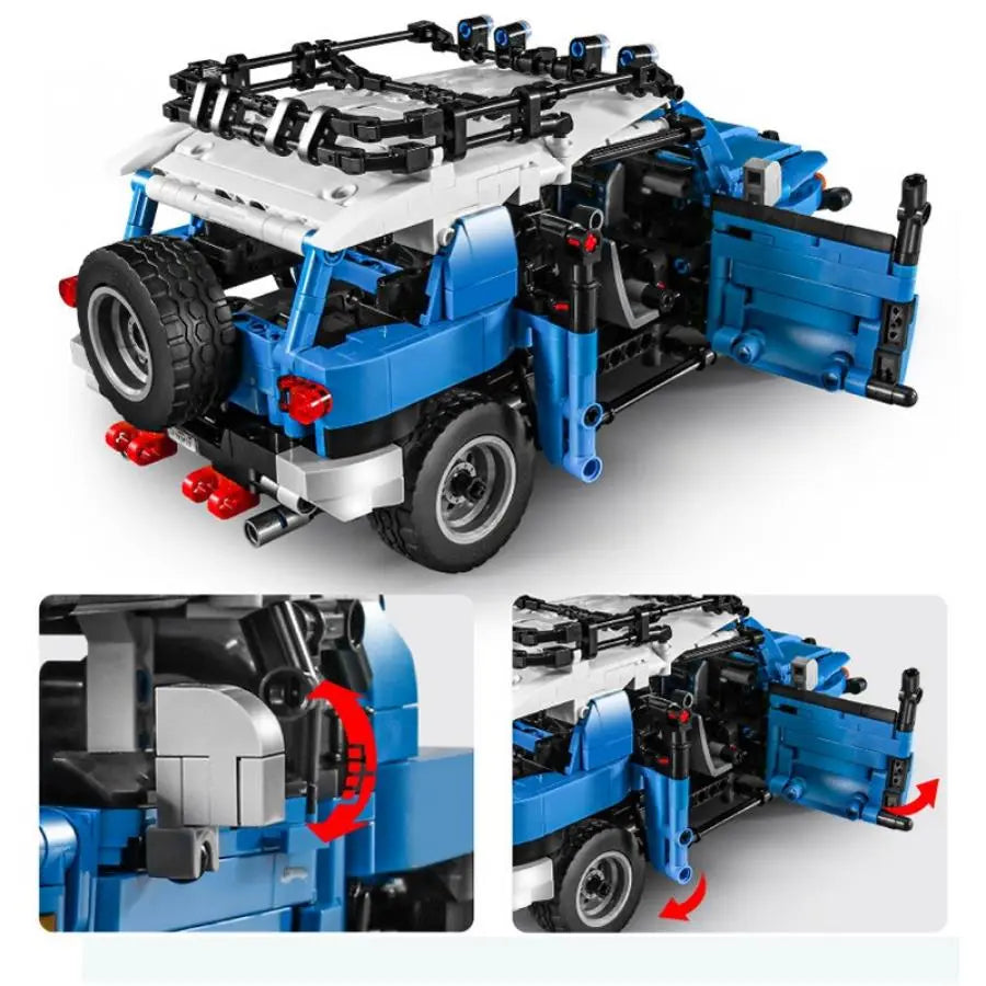 Sembo® 8500 Blauer Geländewagen mit Pull Back-Funktion