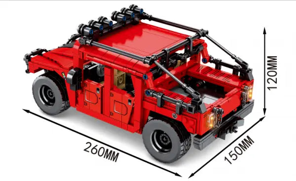 Sembo® 8501 Geländewagen Humvee mit Pull Back Funktion